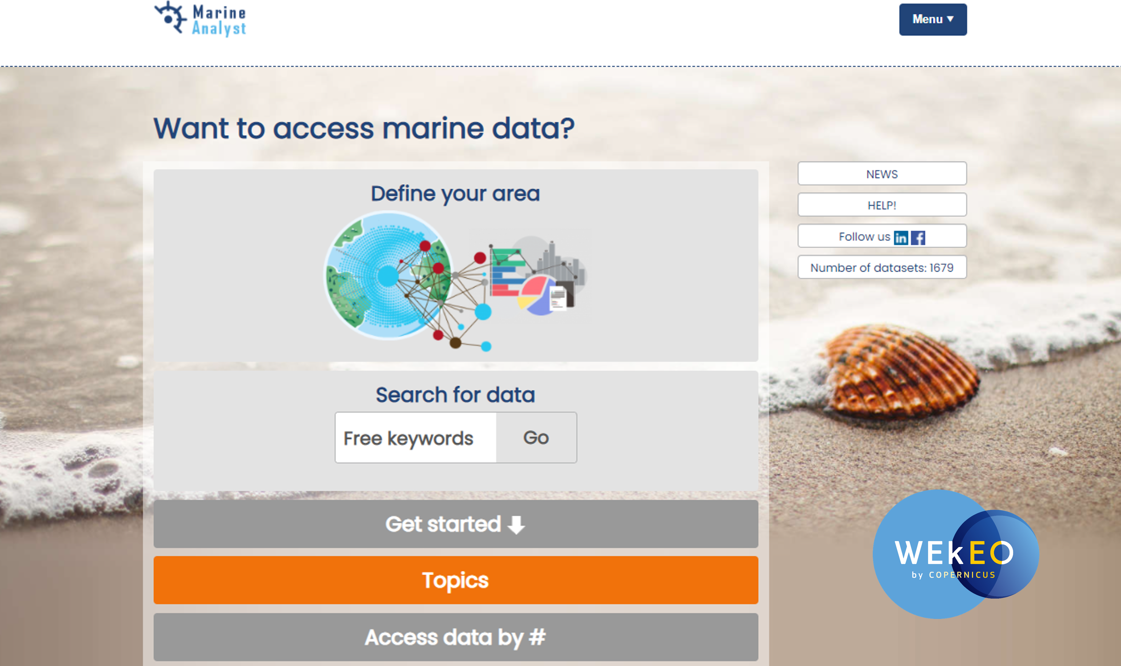 Marine Analyst: facilitating access to marine data in an innovative way