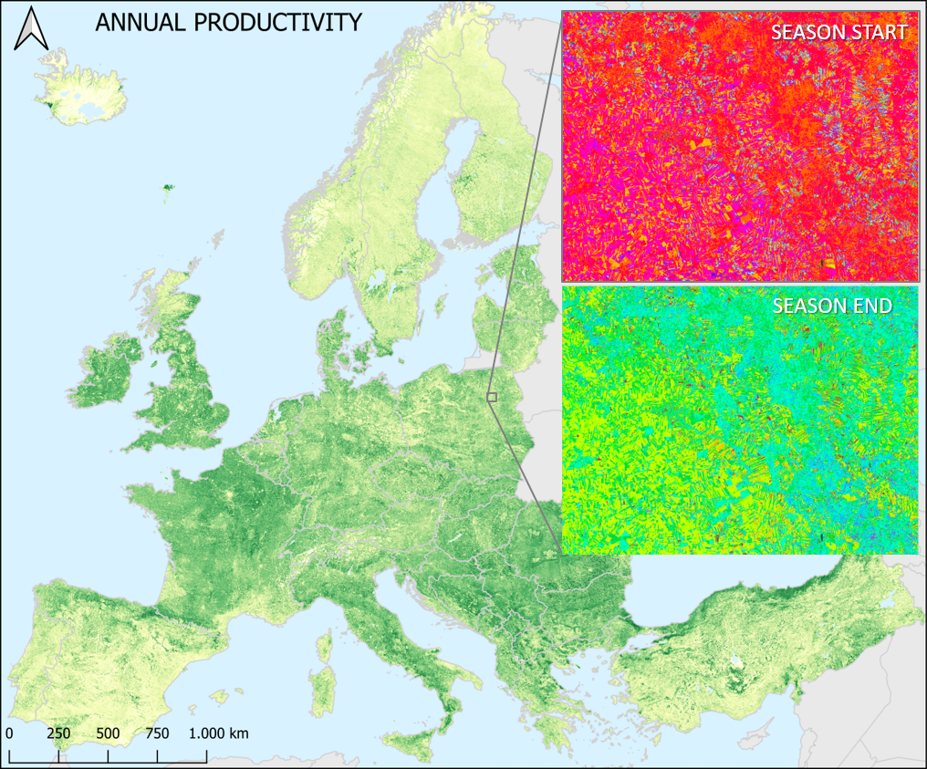 HR Vegetation Phenology and Productivity service